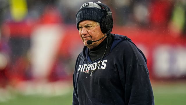 New England Patriots head coach Bill Belichick watches from the sideline as they take on the Los Angeles Chargers.